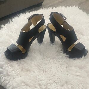 Michael Kors Black Platform Sandals